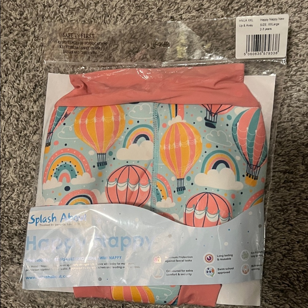 Happy Nappy Swim Diaper - Pink Balloons